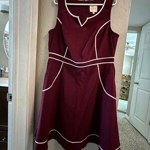 NWOT Modcloth Maroon Dress